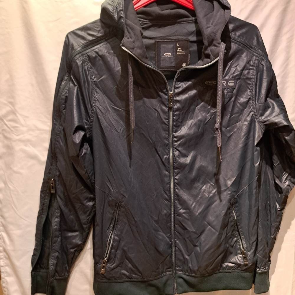 G-Star Dark Gray Hooded Windbreaker